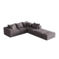 Modern Upholstered Sectional Boneless Couch Set