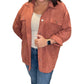 Entro - Corduroy Button Down Fall Shacket