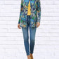 Diva Usa - Tropical Print Button-through Knit Cardigan