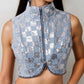 Amylynn - Paloma Denim Crop Vest