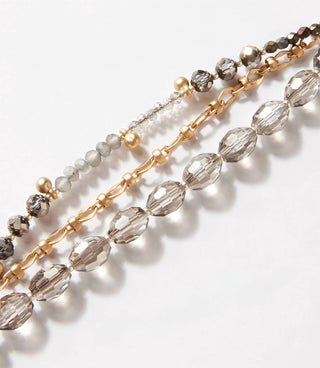 Anne Vaughan - Women's Multistrand Crystal Bracelet