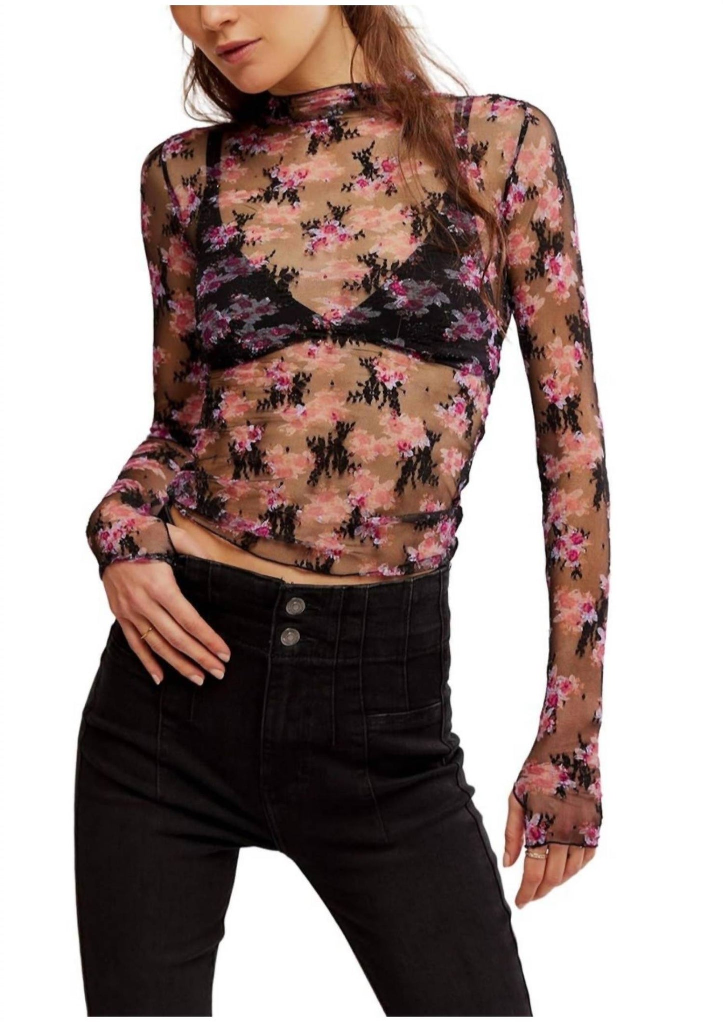 Free People - Lady Lux Printed Layering Top