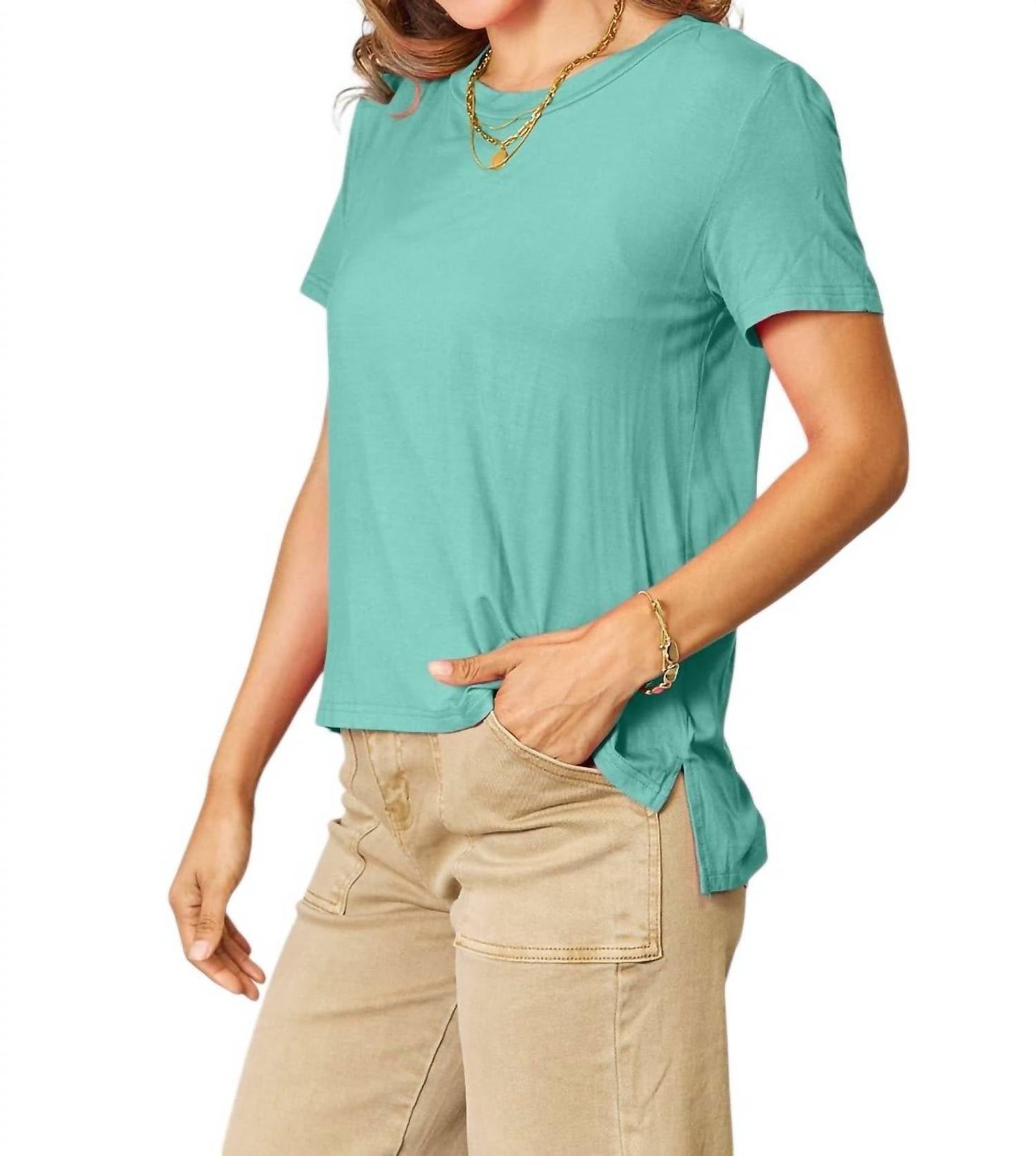 Basic Bae - Full Size Round Neck Short Sleeve T-Shirt