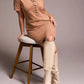 Tribal - suede short sleeve dress