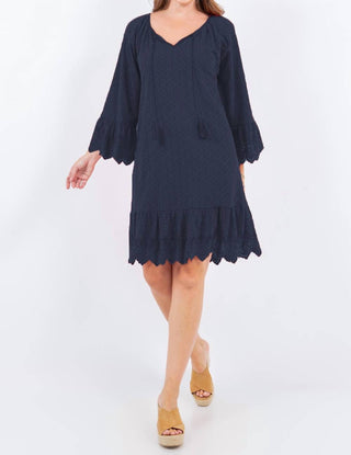 Paparazzi - Viscose Embroidered Peasant Dress