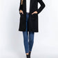 Active Basic - Long Sleeve Open Front Faux Suede Jacket