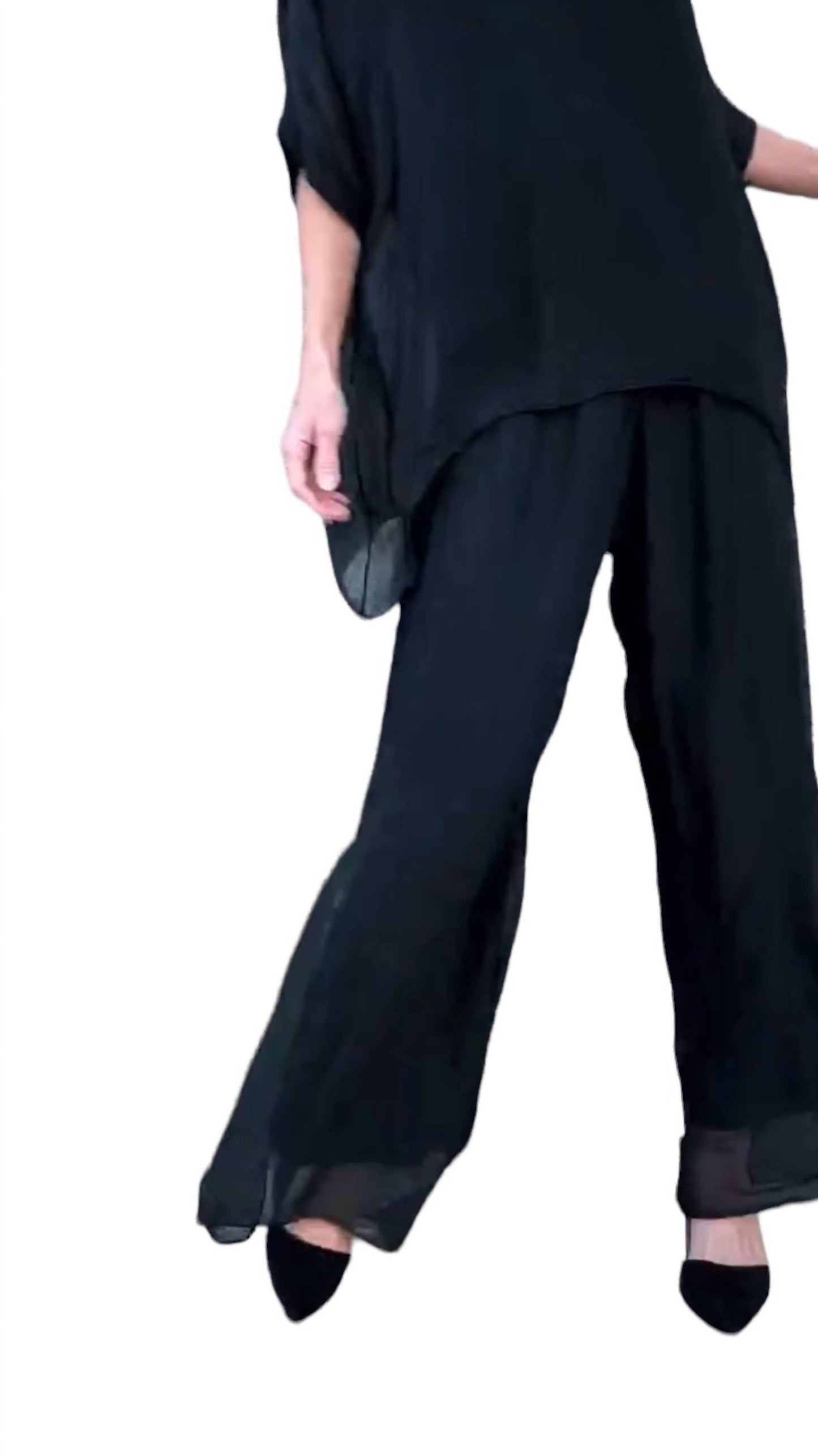 Gigi Moda - Jasmin slit silk pants