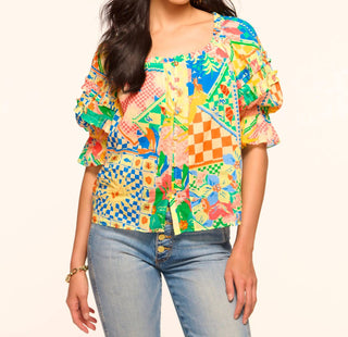 Ramy Brook - Lula Printed Cotton Off-the-shoulder Blouse