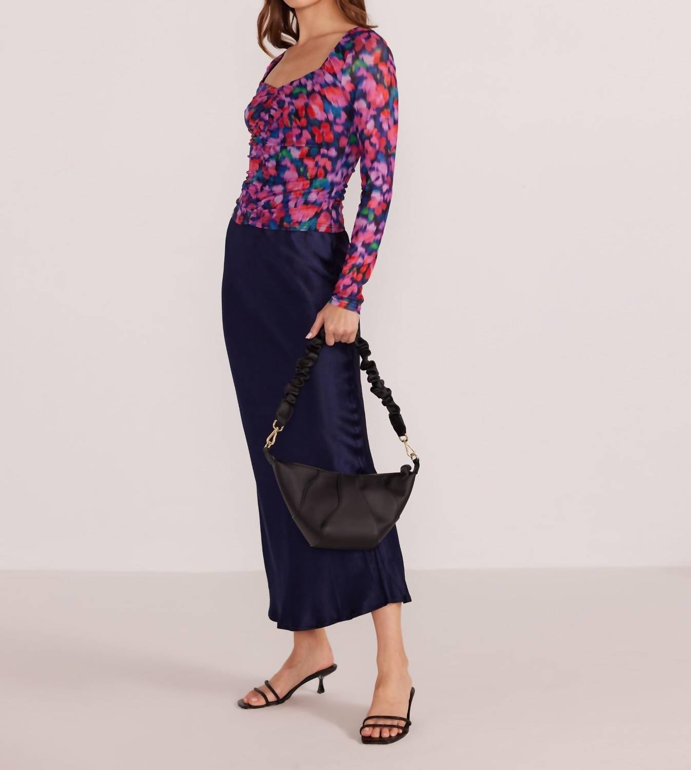 Minkpink - Calista Ruched Mesh Top