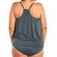 Always For Me - Plus Size Luxury Racerback Tankini Top with Matching Tankini Bottom