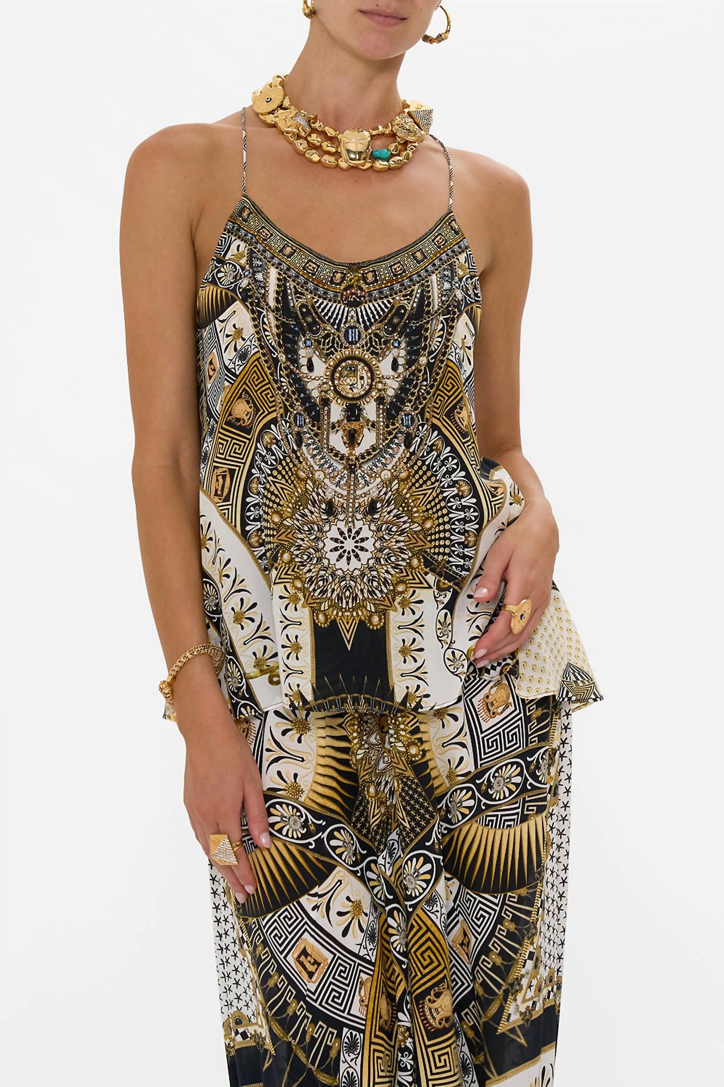 Camilla - T Back Shoestring Top