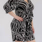 Karen T Design - Swirl Print Wrap Romper
