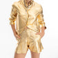 Lanhtropy - San Marino Metallic Linen Shirt