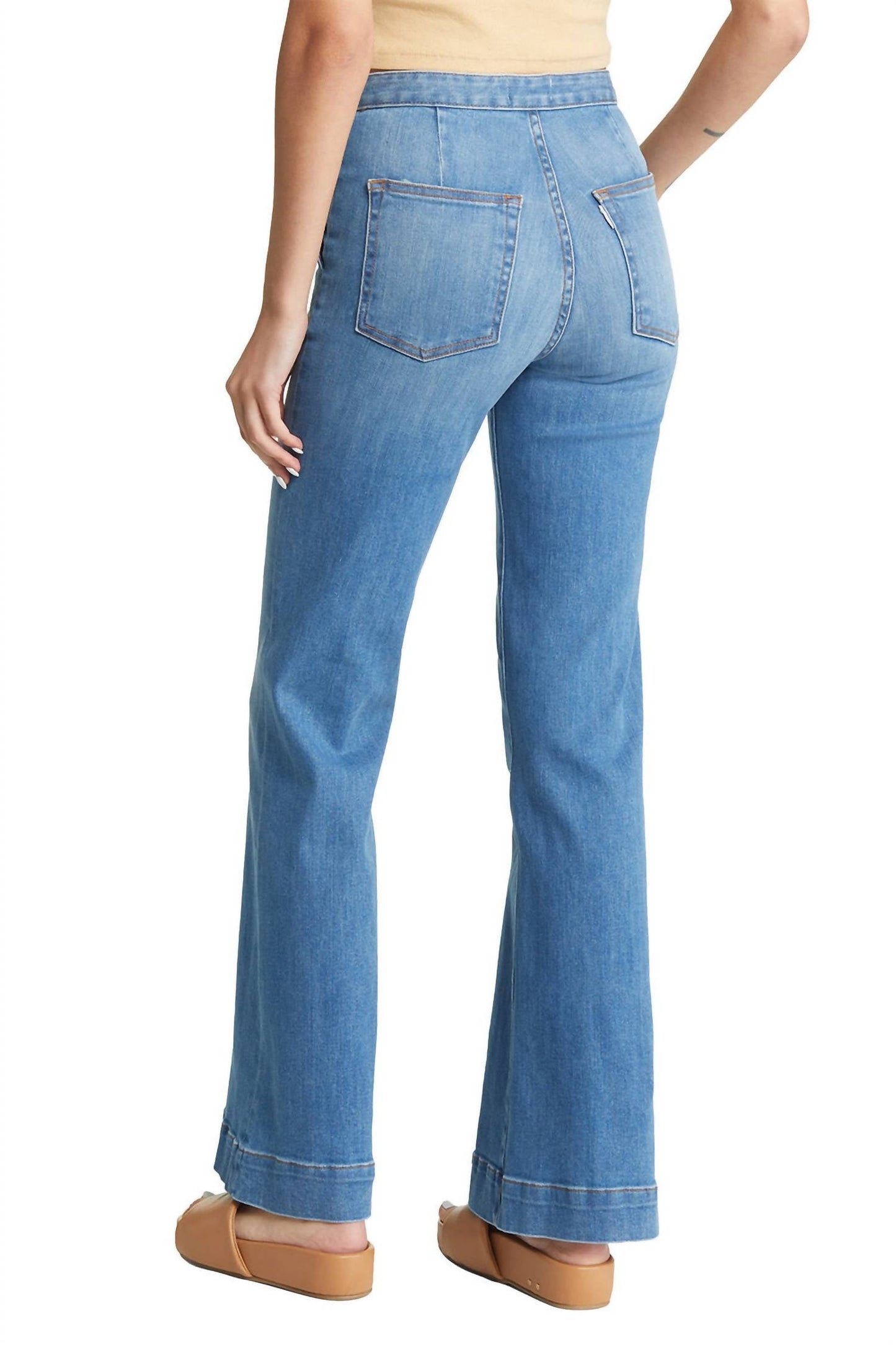 Askk Ny - Brick House Wide Leg Denim Jeans