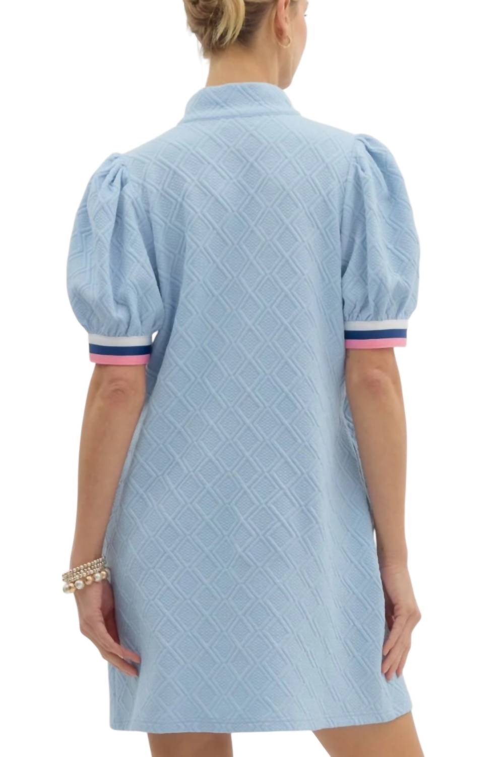 Entro - Diamond Textured Mini Dress