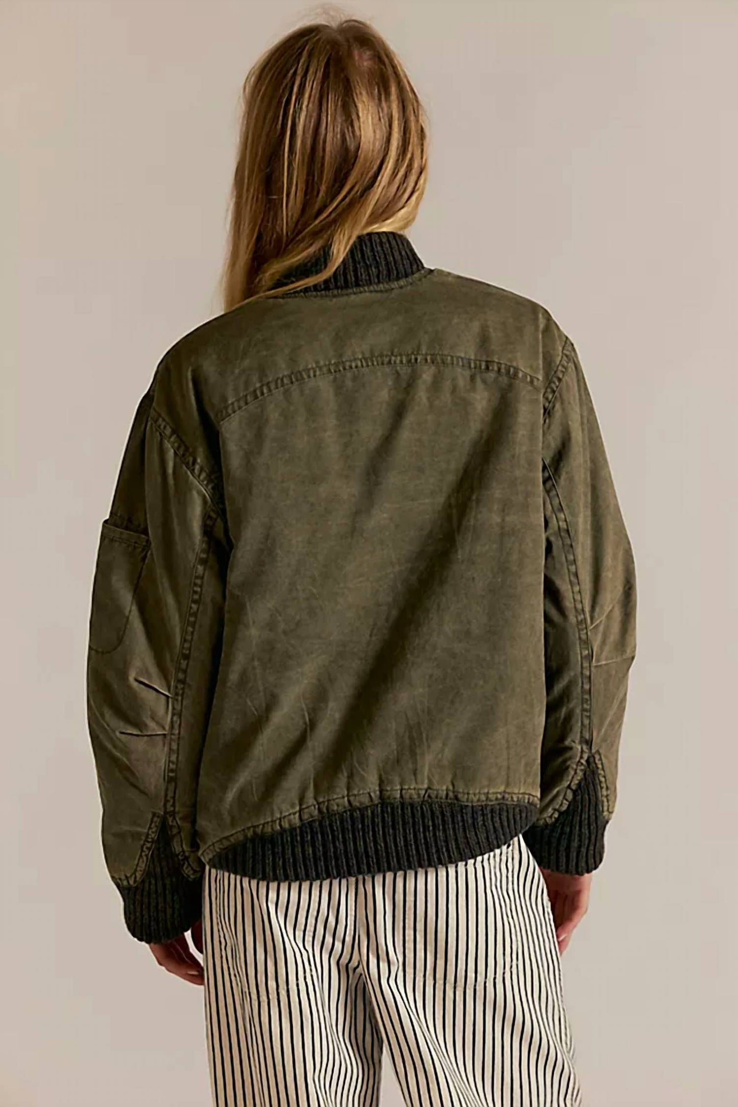 Free People - We The Free Jax Washed Bomber Jacket