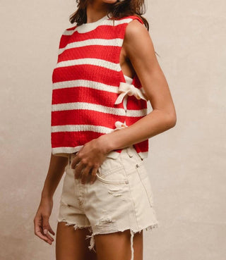 Bibi - Sandie Striped Side Tied Vest