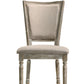 Gabrian Two Tone Reclaimed Side Chair Set of 2 - Beige / Gray