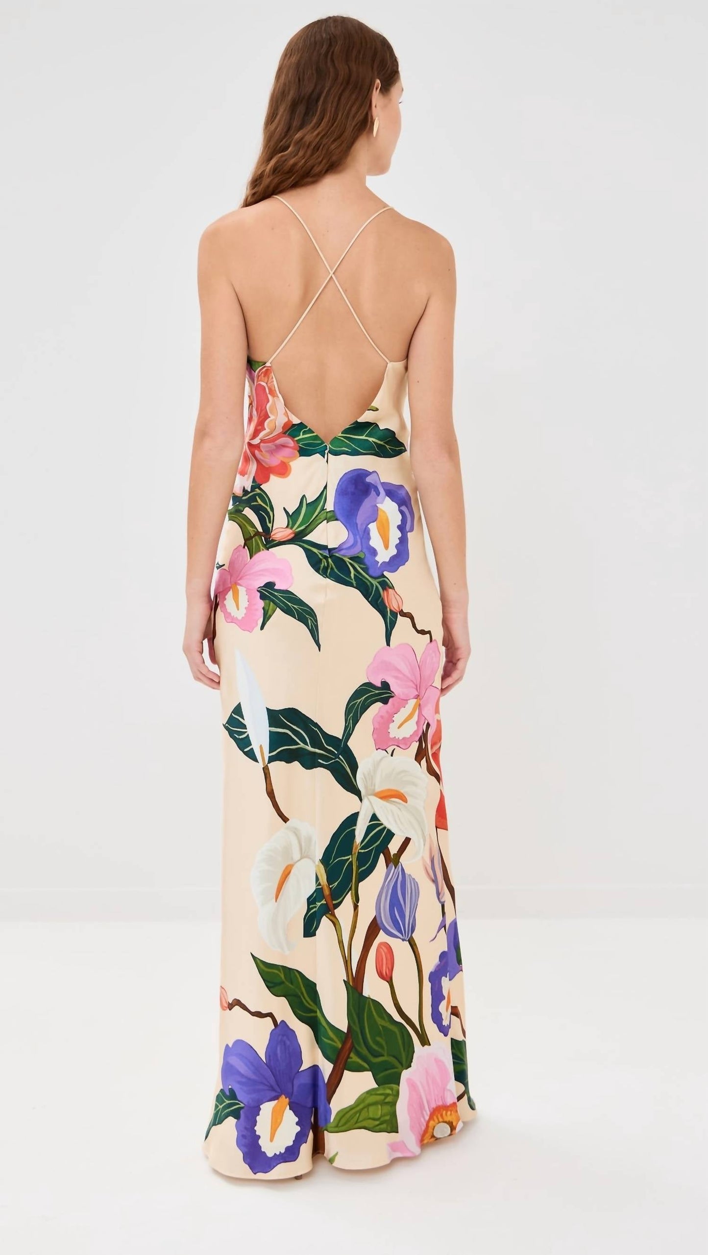 Borgo De Nor - Olive Crepe Satin Dress