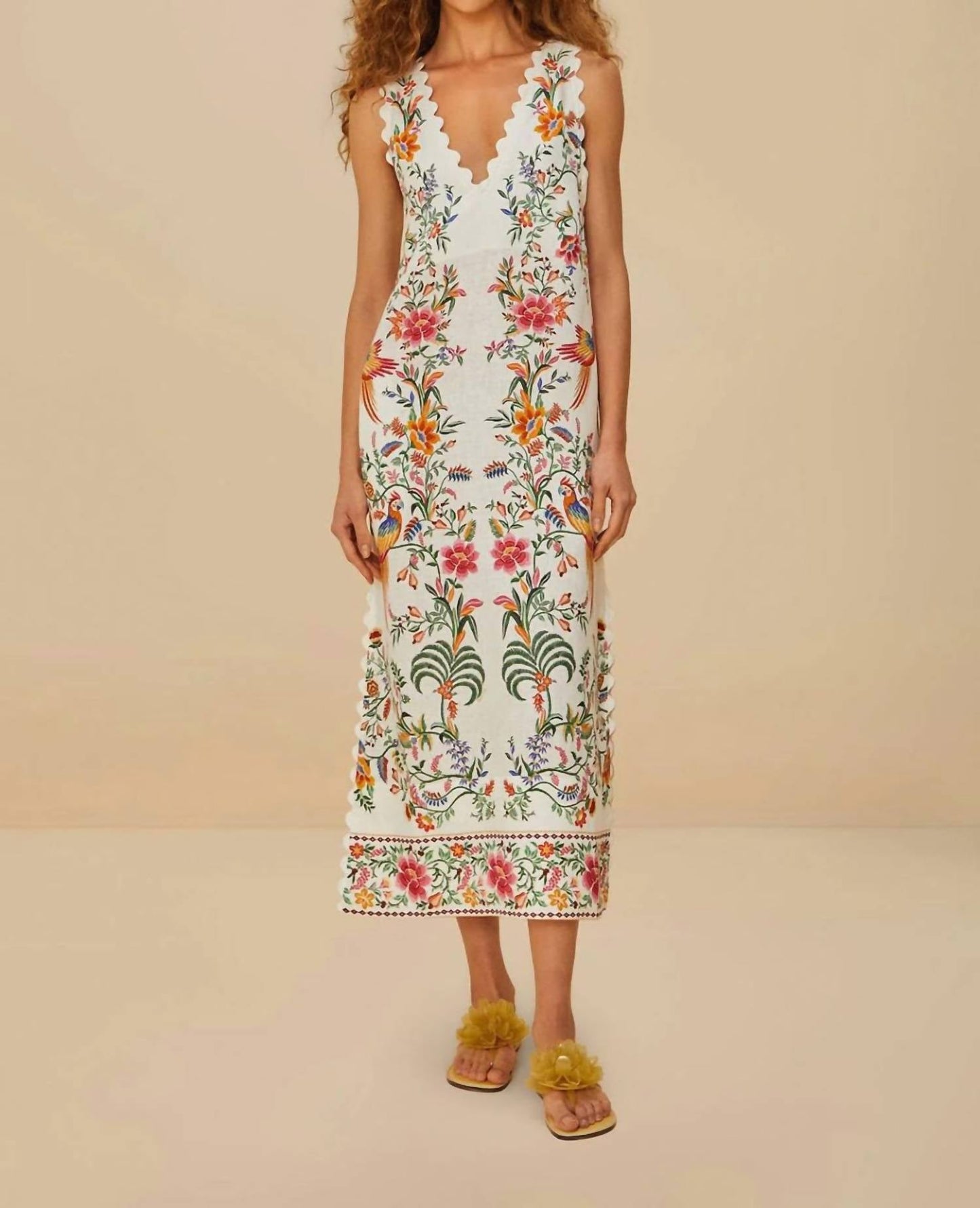 Farm Rio - Delicate Forest Maxi Dress