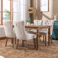 Nikki Collection Modern Velvet Upholstered Dining Chair Set