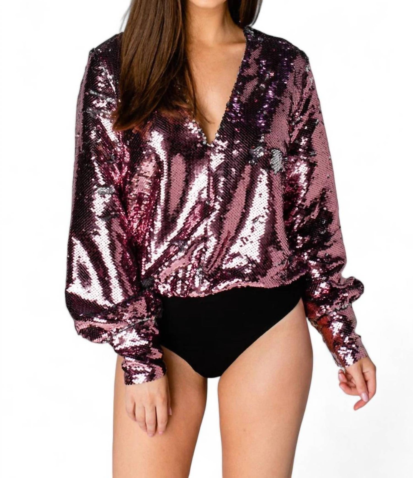 Buddylove - Jenny Long Sleeve Sequin Bodysuit