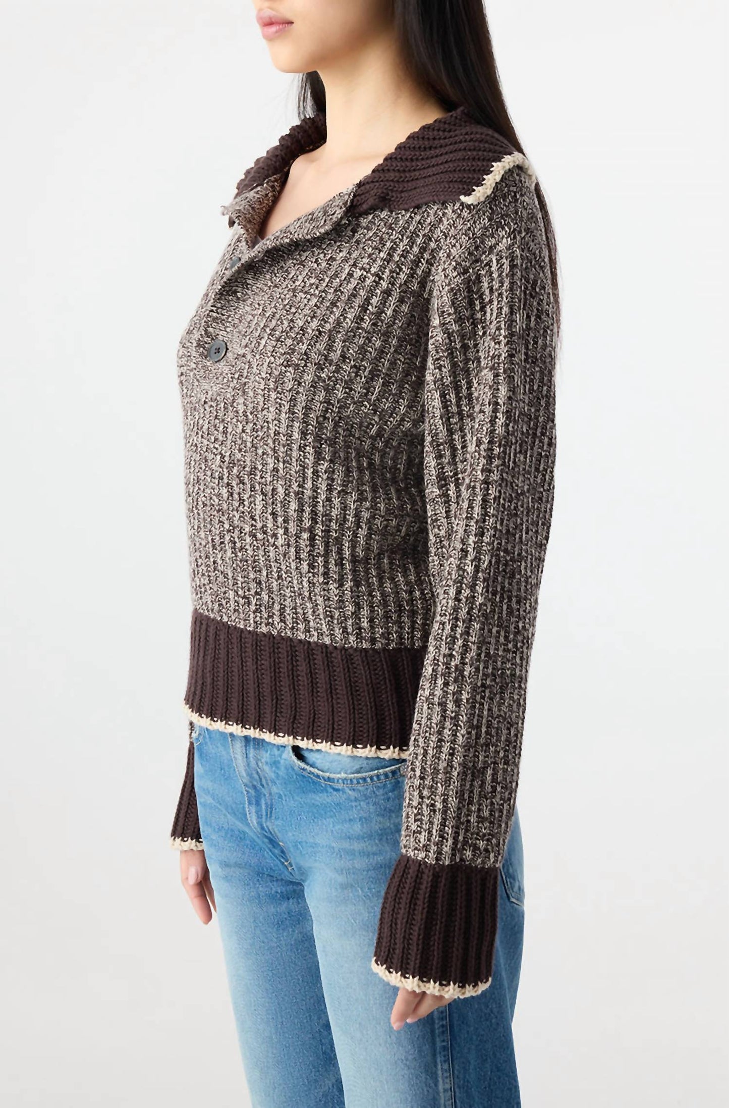 Amo - Bobbie Button-front Sweater