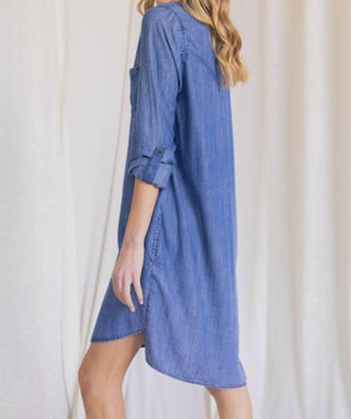 Before You Collection - Tencel Fabric Knee Length Dress