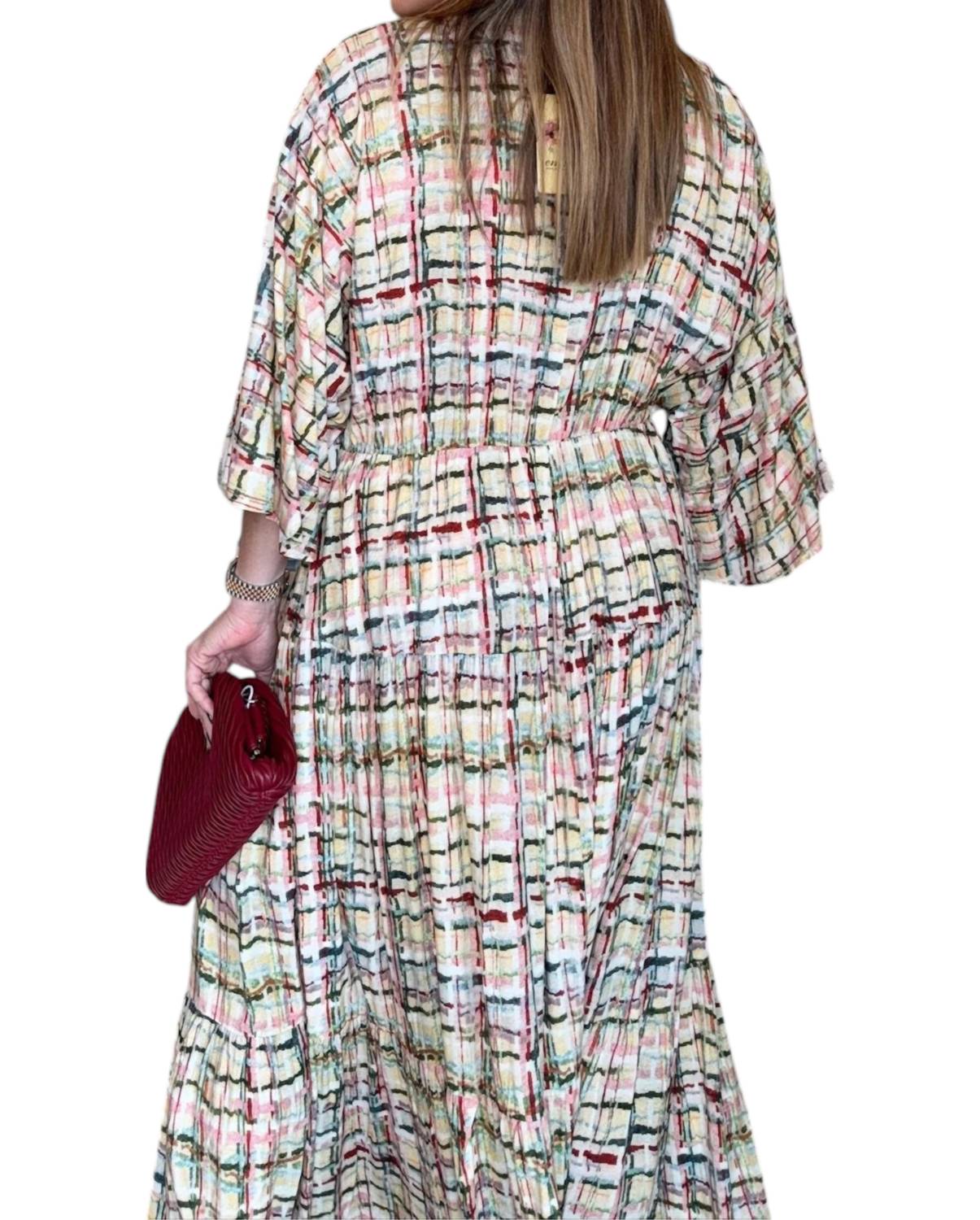Entro - Stripes Pattern Dress - Plus