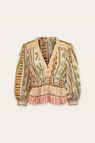 Dress Forum - Women's Bahamas Cinched Waist Flared Hem Top