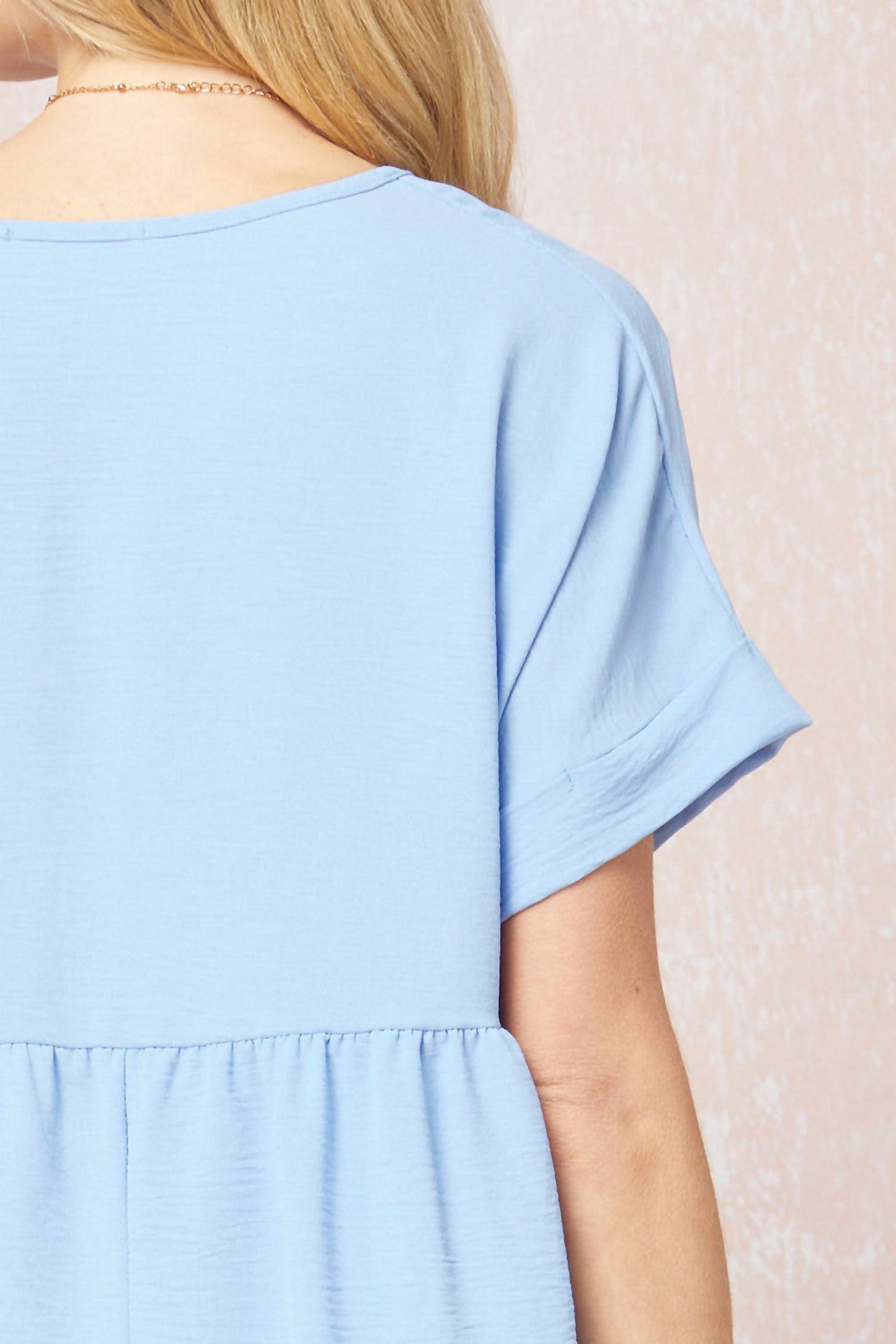 Entro - Textured Babydoll Top