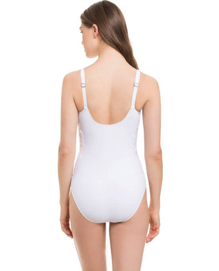 Profile By Gottex - Lace Sides Scoop Neck One Piece Swimsuit