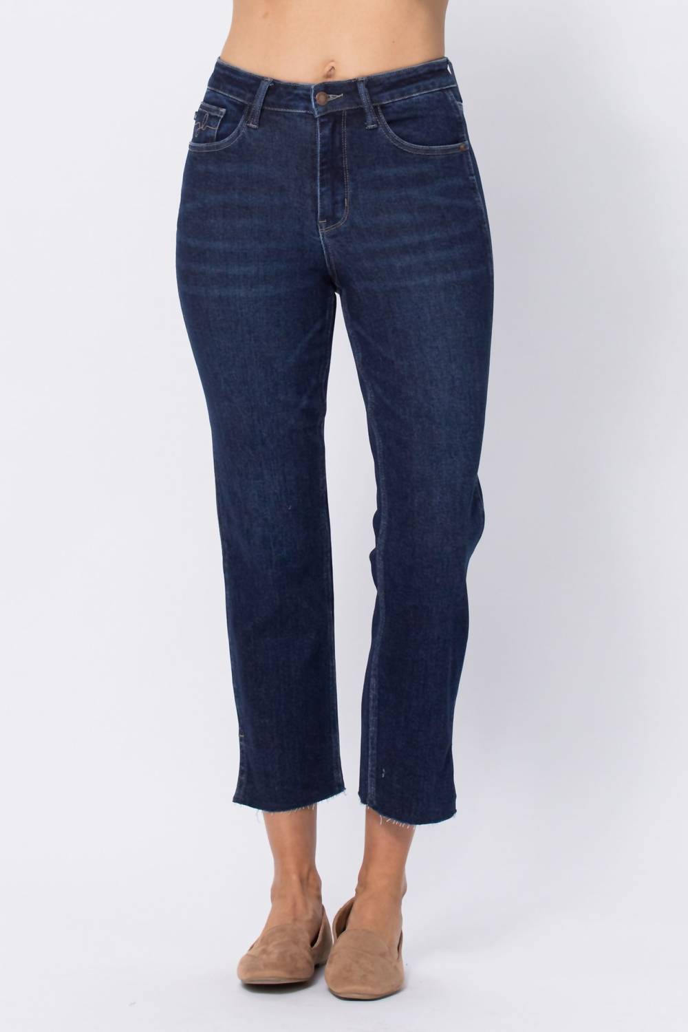 Judy Blue - Hi Waist Cropped Straight Leg