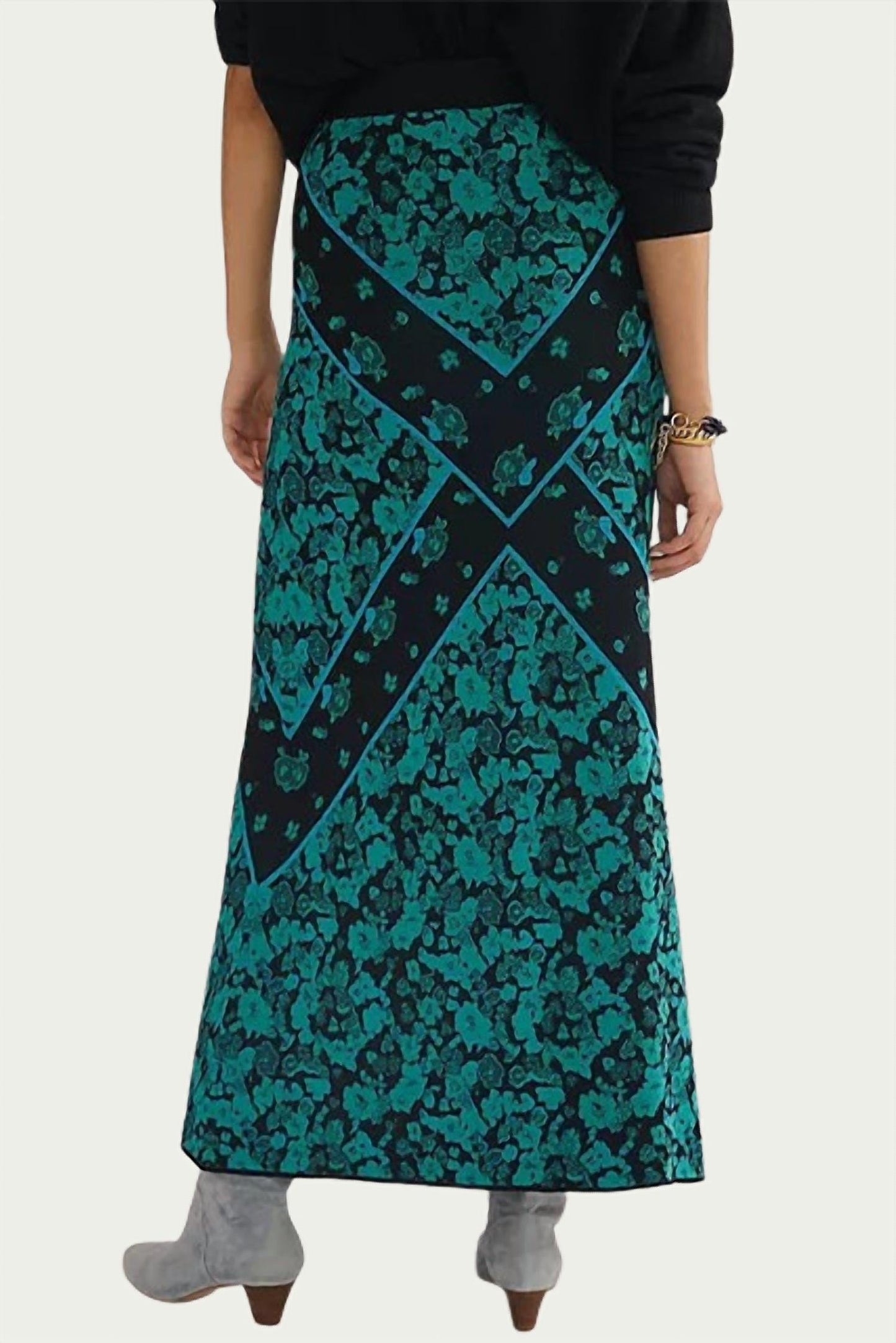 Eva Franco - FLORAL KNIT MIDI SKIRT