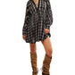 Free People - Plaid Hoffman Mini Dress
