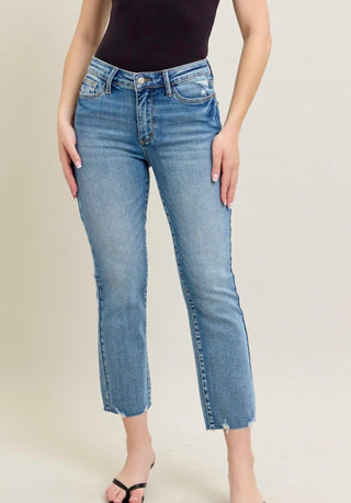 Judy Blue - Vintage Wash Destroy Hem Kick Flare