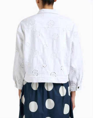 Elliott Lauren - Button Front Jacket With Eyelet