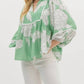 Entro - Sweet & Scalloped Floral Blouse