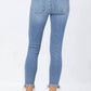 Judy Blue - Bleach Splash Mid-Rise Shark Bite Skinny Jean