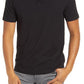Theory Willem Flame Regular Fit Short Sleeve Slub Jersey Polo in Black, Size Large