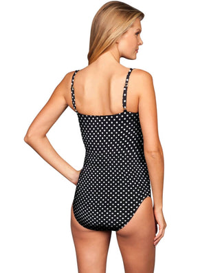Kallure - DD-Cup Twist Front Underwire One Piece Swimsuit