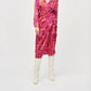 Joseph Ribkoff - Satin Geometric Print Wrap Dress