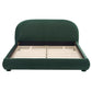 Upholstered Simple Modern Bedroom Bed With Curved Headboard