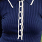 Entro - Stay In The Moment Ribbed Knit Long Sleeve Top