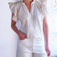 Finley - Remy Natural Stripe Top