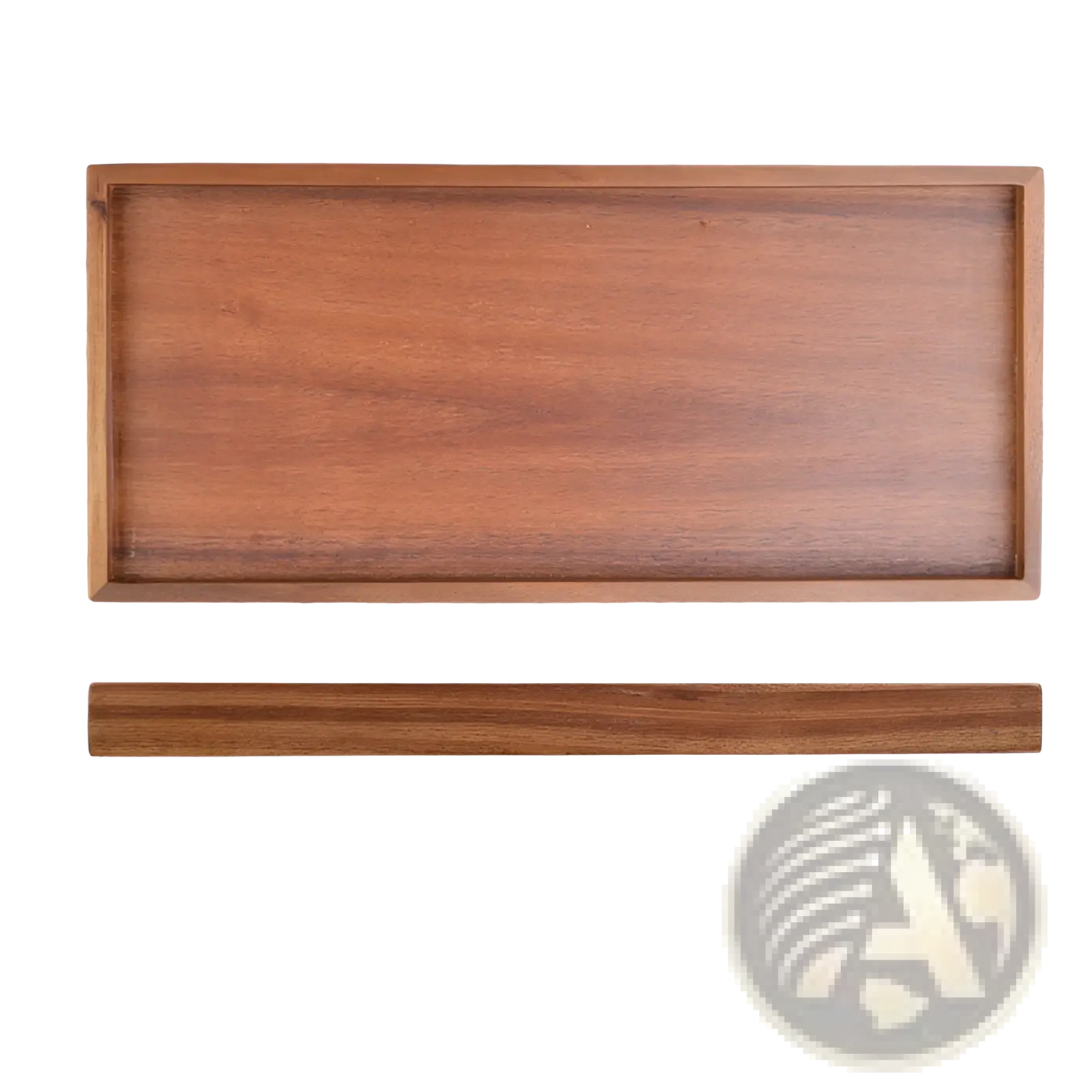 Acacia Wood Rectangular Serving Tray Hand Polished