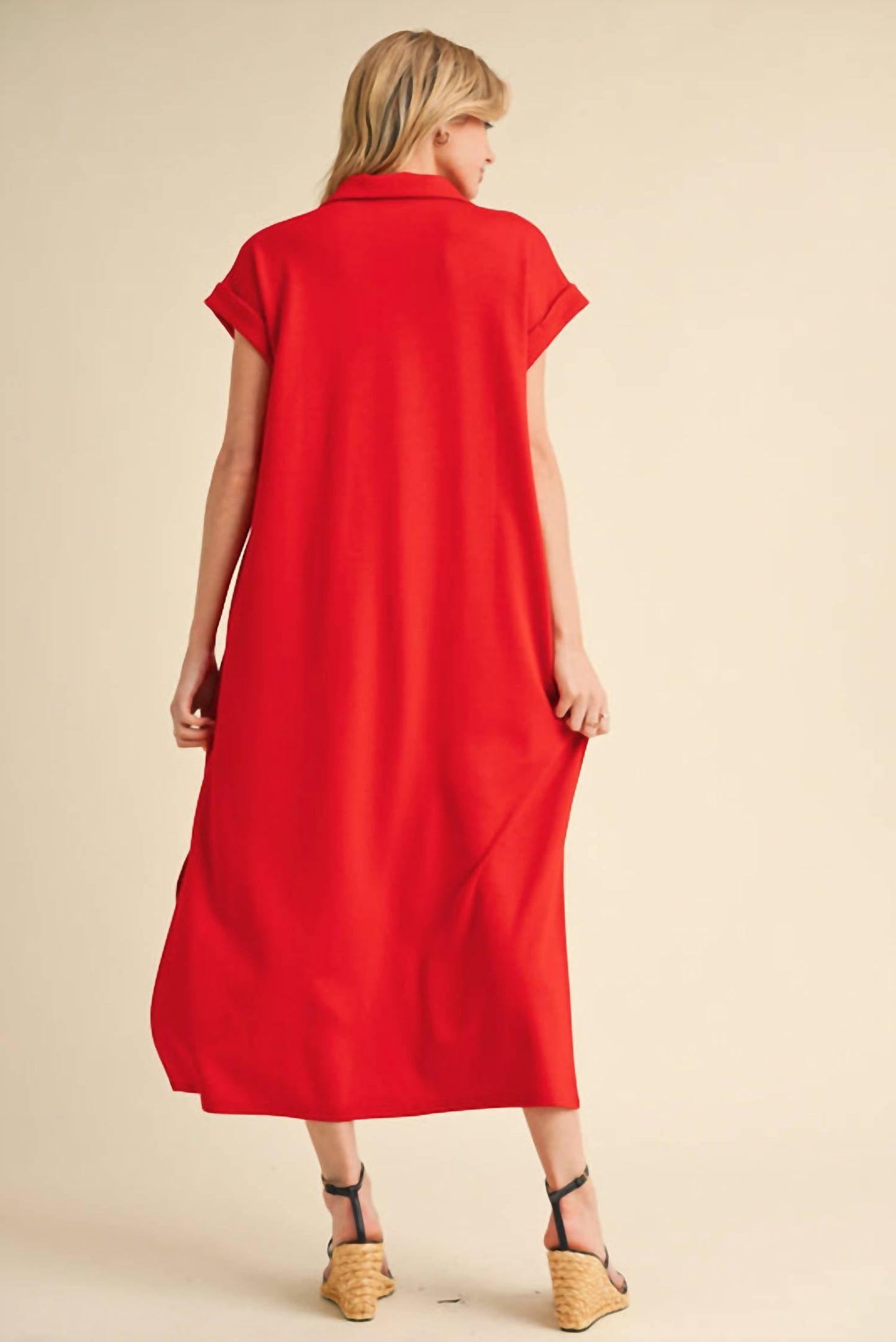 Jodifl - Shayla Collared Maxi Dress