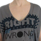 Costume National - V-neck Long T-shirt