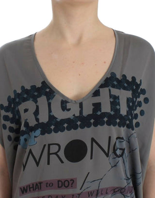 Costume National - V-neck Long T-shirt