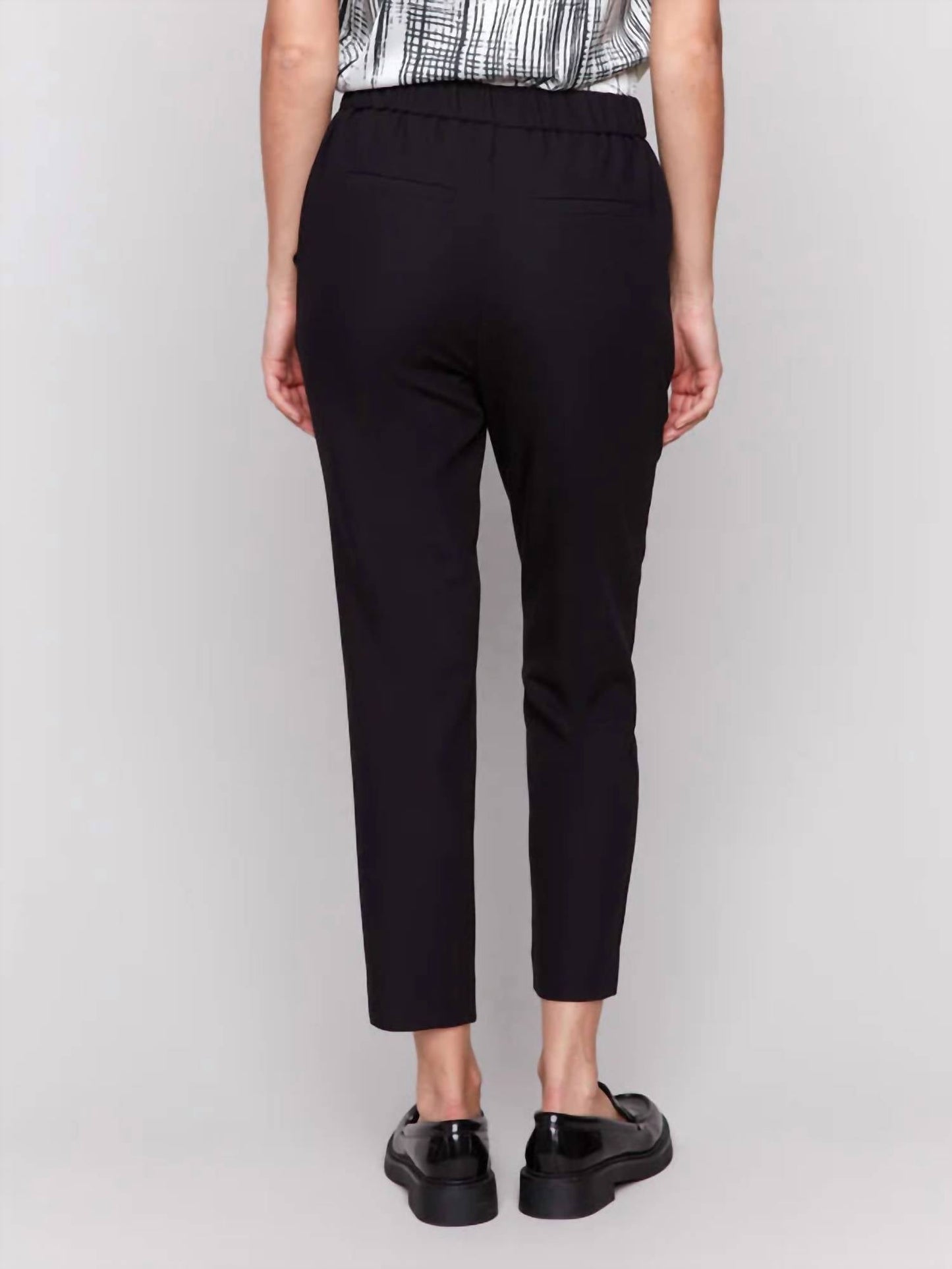Charlie B - Crepe Pull-on Cropped Pants